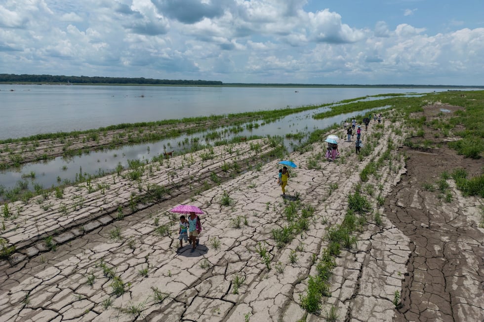 Una sección del Río Amazonas, en Santa Sofía, en las afueras de Leticia, Colombia, el 20 de octubre del 2024. Foto: AP/Iván Valencia