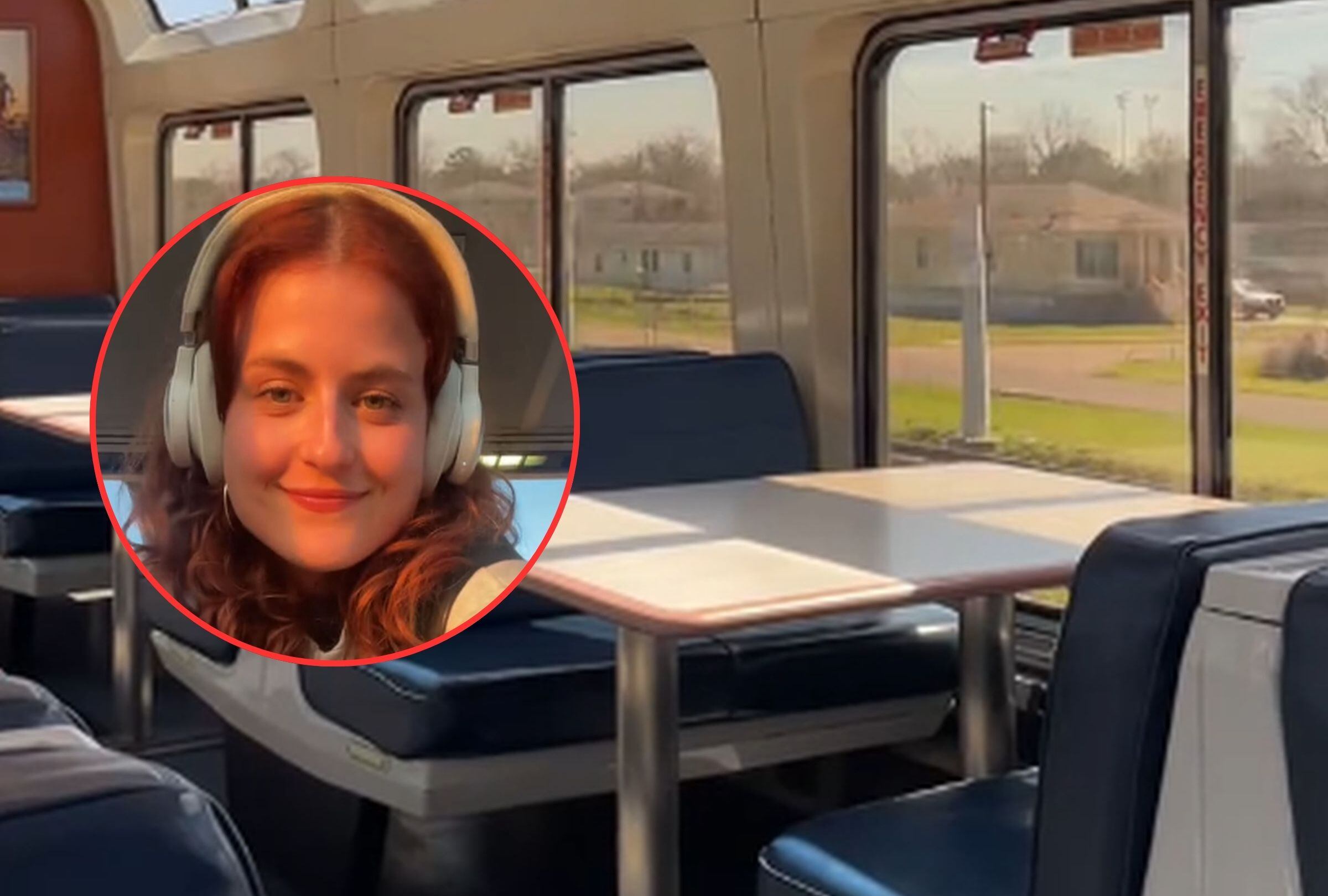 Luna Buttiens es una joven de 25 años que exploró Estados Unidos en tren usando el Amtrak USA Rail Pass. (Foto: @lunabuttiens / TikTok)
