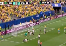 La extraordinaria jugada de Vinicius que terminó en un remate al palo ante Japón (VIDEO)