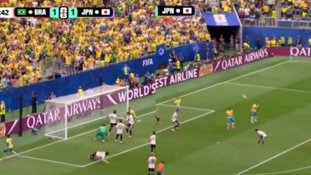 La extraordinaria jugada de Vinicius que terminó en un remate al palo ante Japón (VIDEO)