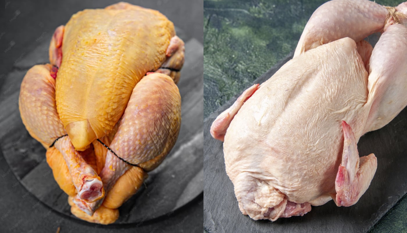 ¿Qué dicen los expertos sobre los pollos de piel amarilla y piel blanca? Estas son las notables diferencias