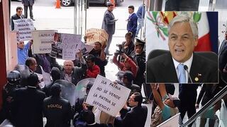 Manifestación antichilena irrumpe en Cámara de Comercio de Lima