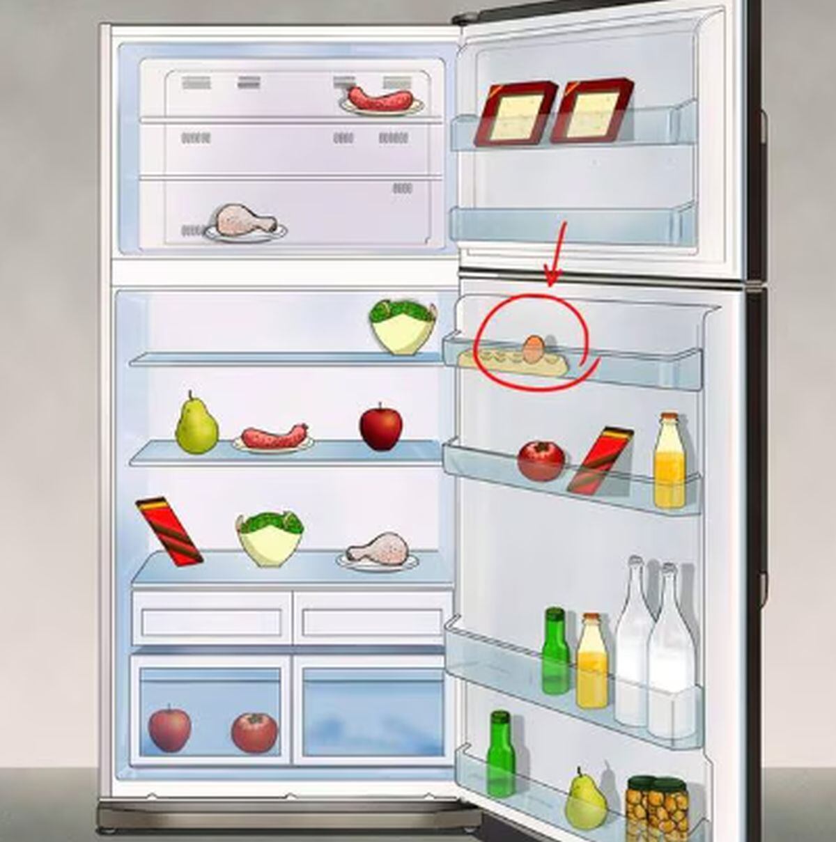 ACERTIJO VISUAL | Aquí te dejo la respuesta y notarás que el huevo es el alimento que no se repite. (Foto: genial.guru)