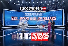 Resultados del Powerball EN VIVO hoy, 15 de diciembre 2025: premios del sorteo, bote acumulado y números ganadores