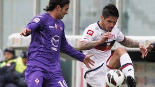 Juan Vargas jugó en la derrota del Génova ante su ex equipo Fiorentina
