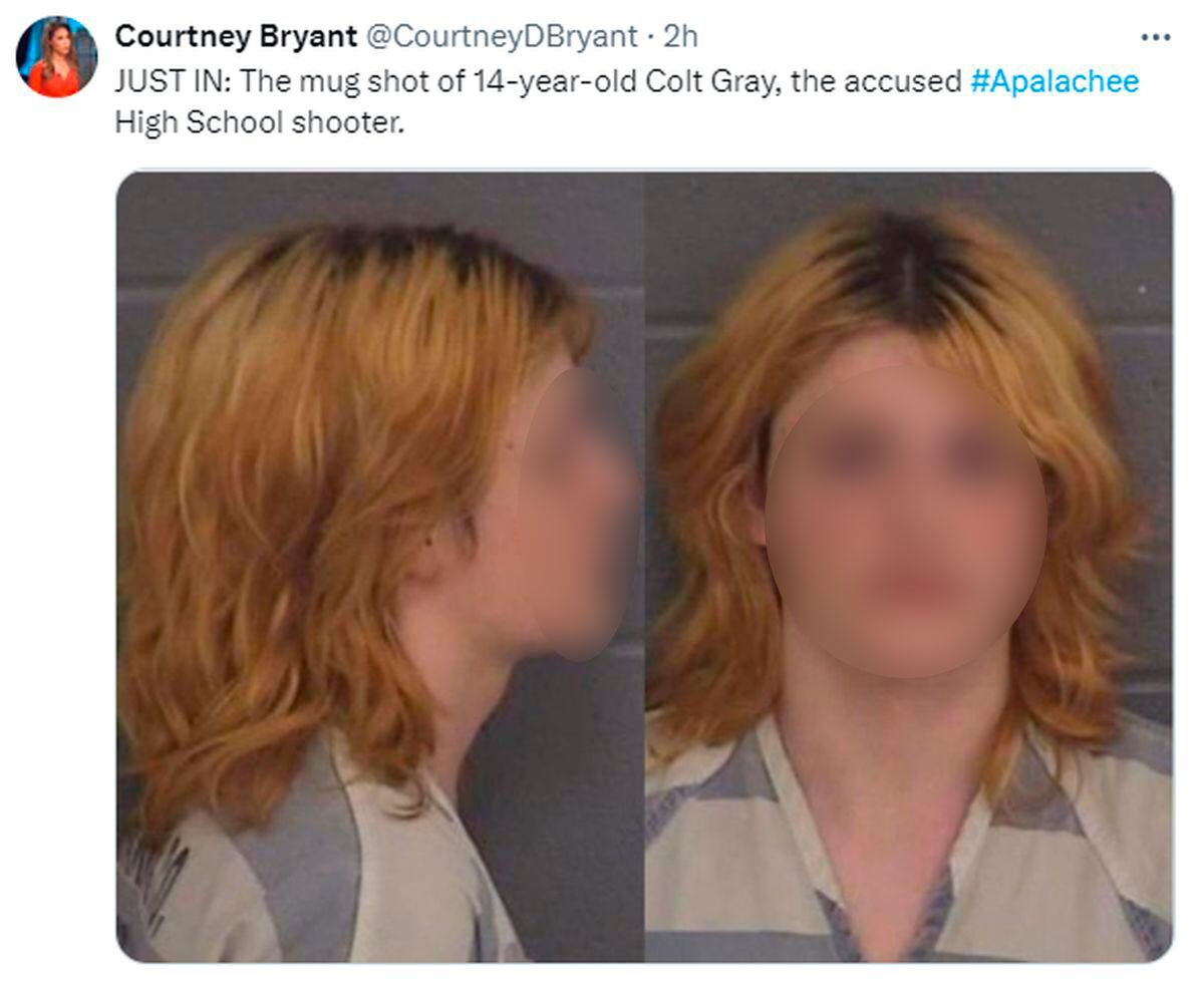 Autor del tiroteo en una escuela de Georgia (Foto: Courtney Bryant / X)
