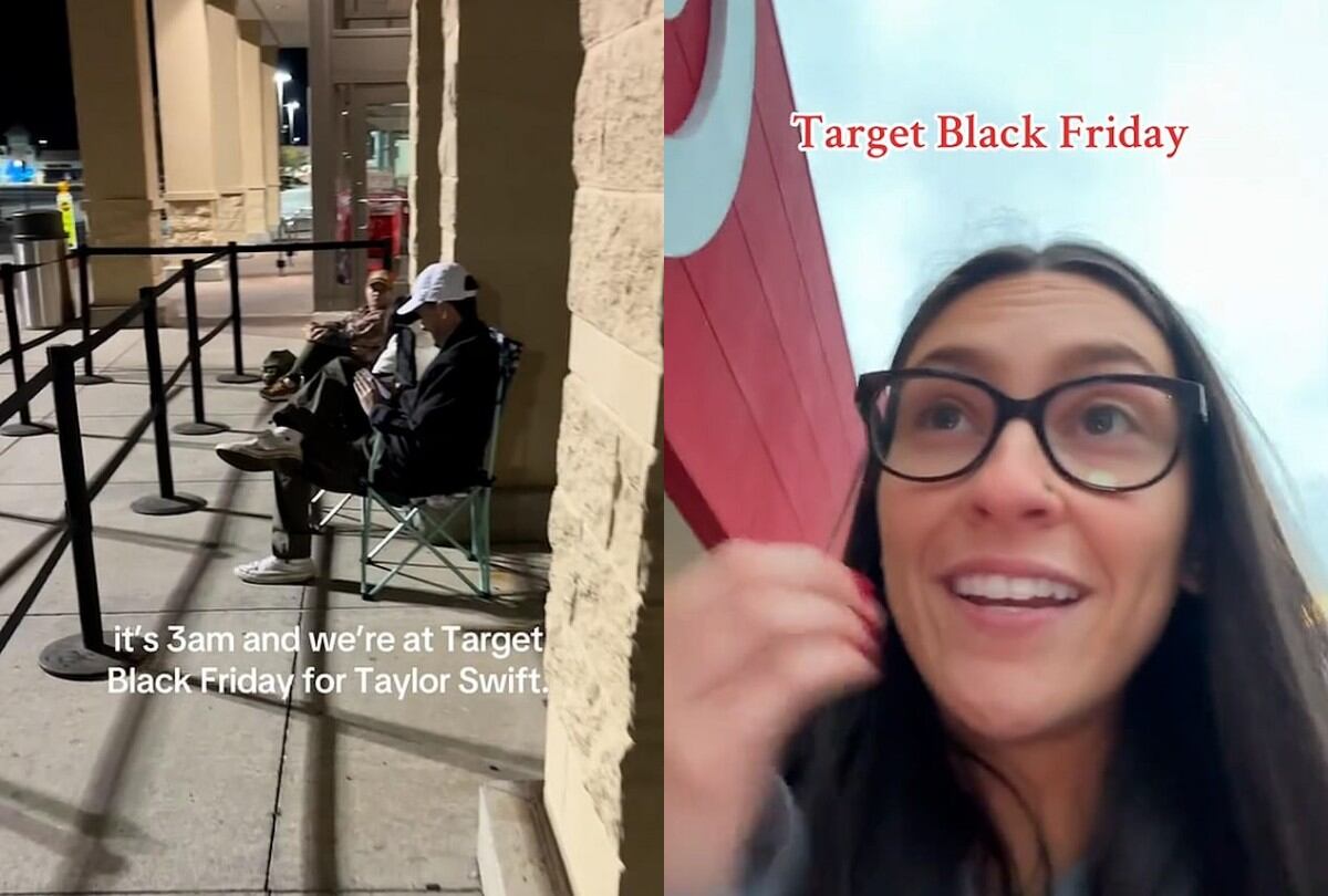 Los megafans llegaron a las tiendas en todo Estados Unidos para comenzar a hacer cola durante la mitad de la noche del Black Friday. (Foto: TikTok giannaonorato stephinparis)