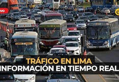 Tráfico en Lima: rutas congestionadas, calles libres y reporte en directo del tránsito vehicular