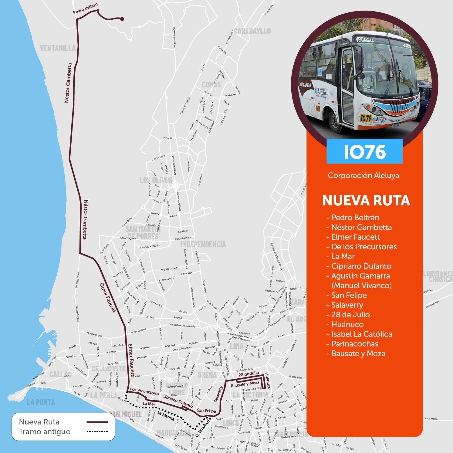 Los buses de la corporación Aleluya. Foto: ATU