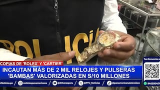 Policía incauta más de 2 mil relojes Rolex y pulseras Cartier ‘bambas’ en Mesa Redonda | VIDEO
