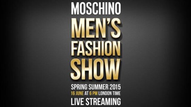 Man Fashion Week Londres: Mira en vivo el desfile de Moschino
