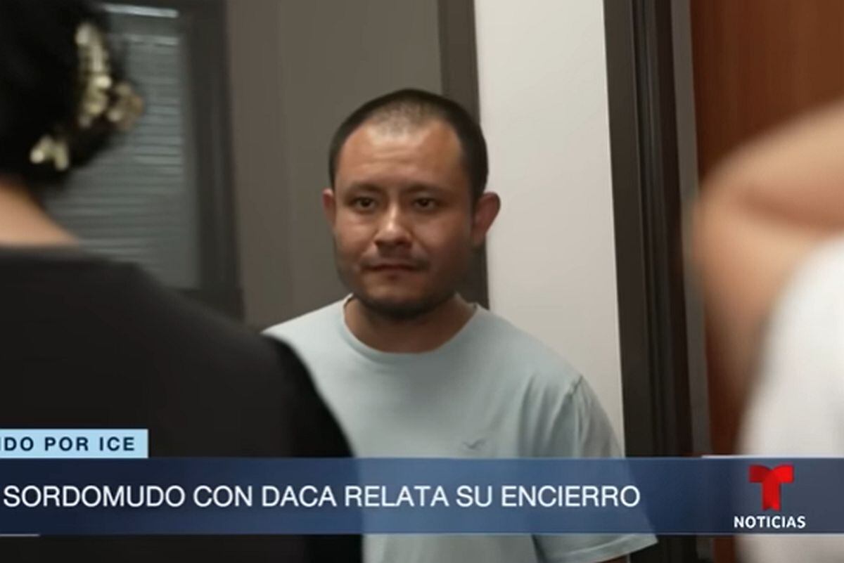 Durante su detención en un centro de detención de El Paso, Texas, Santana no recibió un intérprete de lenguaje de señas; sin embargo, El Departamento de Seguridad Nacional de Estados Unidos no niega. (Foto: captura @noticias / YouTube)