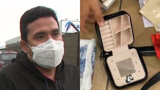 “Entre joyas y lo mío son 11 mil euros”: pasajero denuncia que robaron de su maleta aretes de diamante y joyas de oro en aeropuerto Jorge Chávez 
