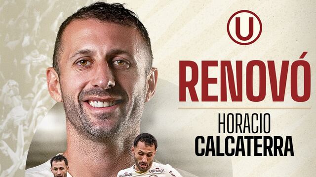 Universitario de Deportes aseguró la continuidad de Horacio Calcaterra, quien renovó su contrato y seguirá defendiendo la camiseta crema durante toda la temporada 2026.