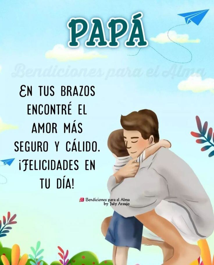 Dedica una de estas 30 imágenes para desear un ¡Feliz Día del Padre 2025! y enviarle en redes sociales como WhatsApp. (Foto: Pinterest)