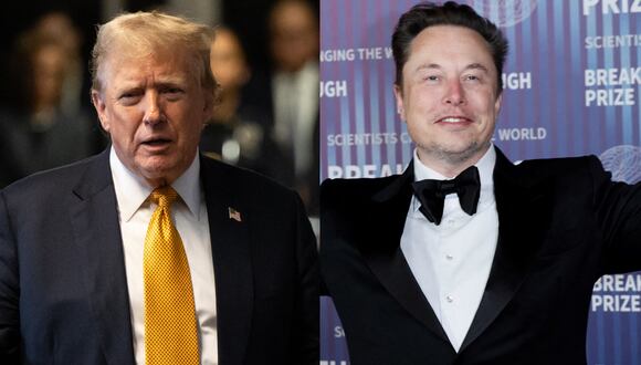 El expresidente de Estados Unidos, Donald Trump y el magnate Elon Musk. (Foto: AFP)