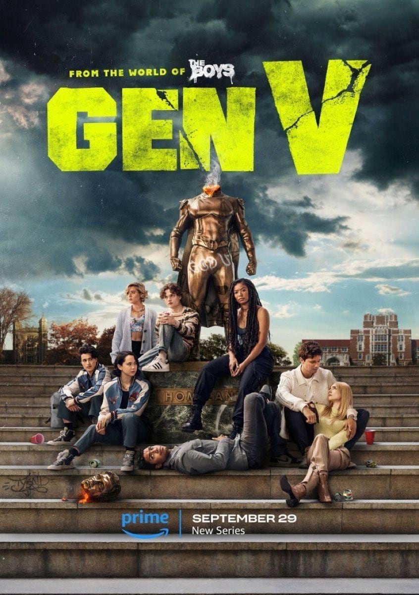 El póster de la serie "Gen V", el spin-off de "The Boys" (Foto: Amazon Studios)