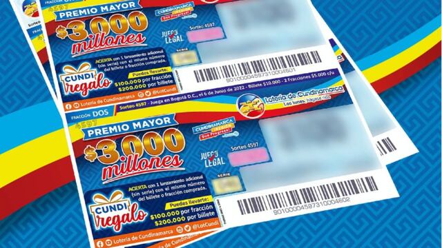 Lotería de Cundinamarca, sorteo 4599: resultados del martes 21 de junio [VIDEO]