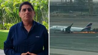 Carlos Álvarez se encontraba en el aeropuerto Jorge Chávez durante accidente: lamenta muerte de bomberos