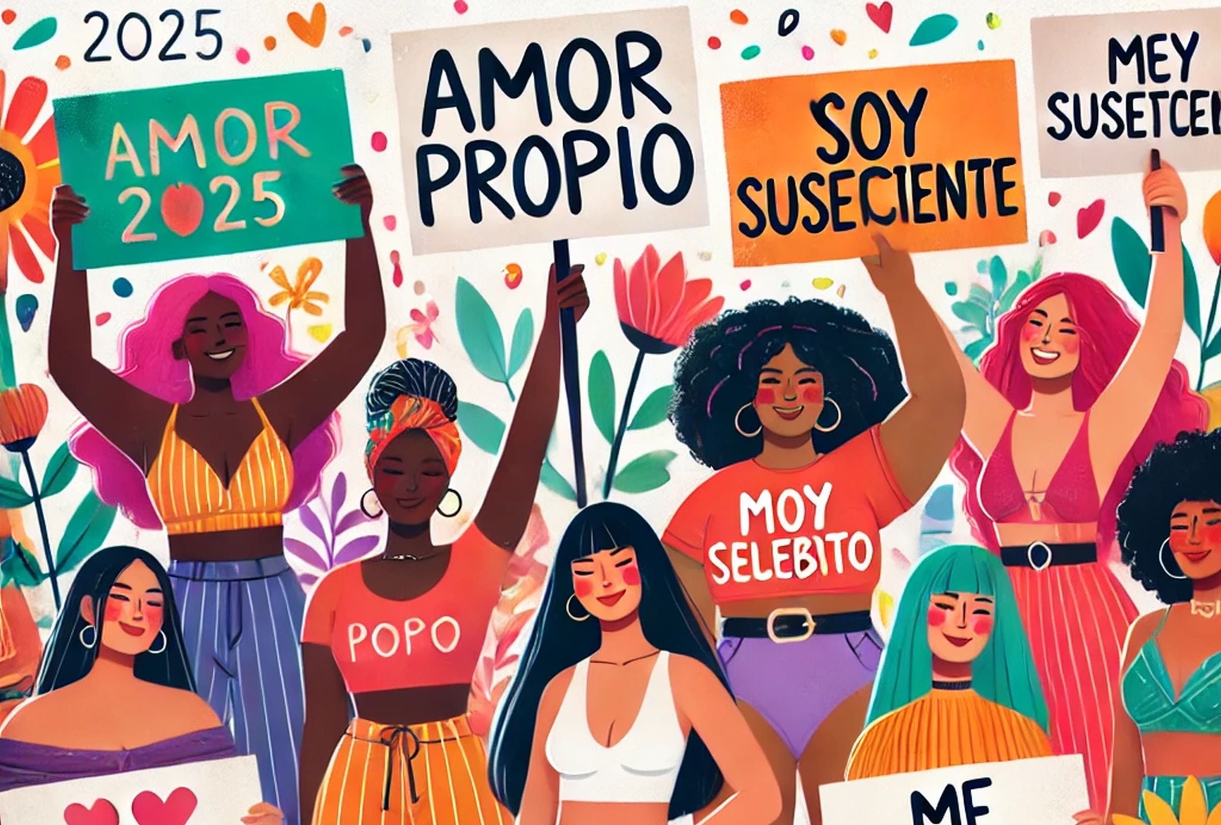 Dedica unas de estas 200 frases de amor propio por el Día de la Mujer empoderada 2025. (Foto: Open AI)