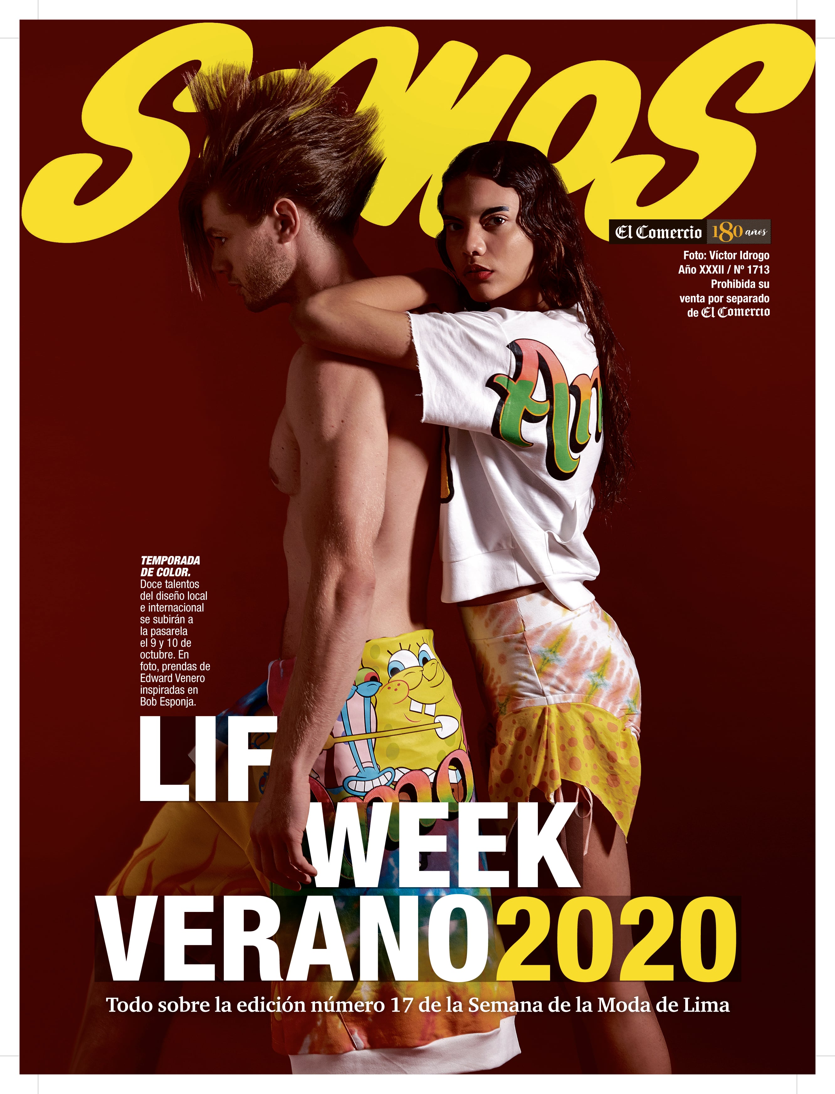 La última edición de Lima Fashion Week fue a fines de 2019, antes de pandemia. En esta portada, diseños de Edward Venero. (Foto: MKS Milano Fashion Agency)