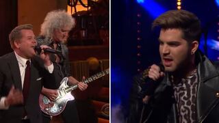 James Corden y Adam Lambert ‘compiten’ por cantar con Queen