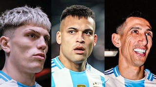 Con Garnacho, Di María y Lautaro: el probable ataque de Argentina ante Perú por Copa América