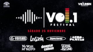 Festival Volumen 1 reunirá lo mejor del rock, hardcore y punk peruano este 25 de noviembre