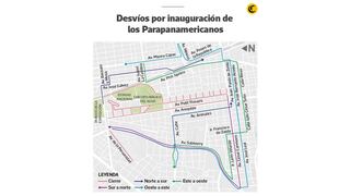 Parapanamericanos 2019: vías aledañas al Estadio Nacional permanecen cerradas por ceremonia de inauguración