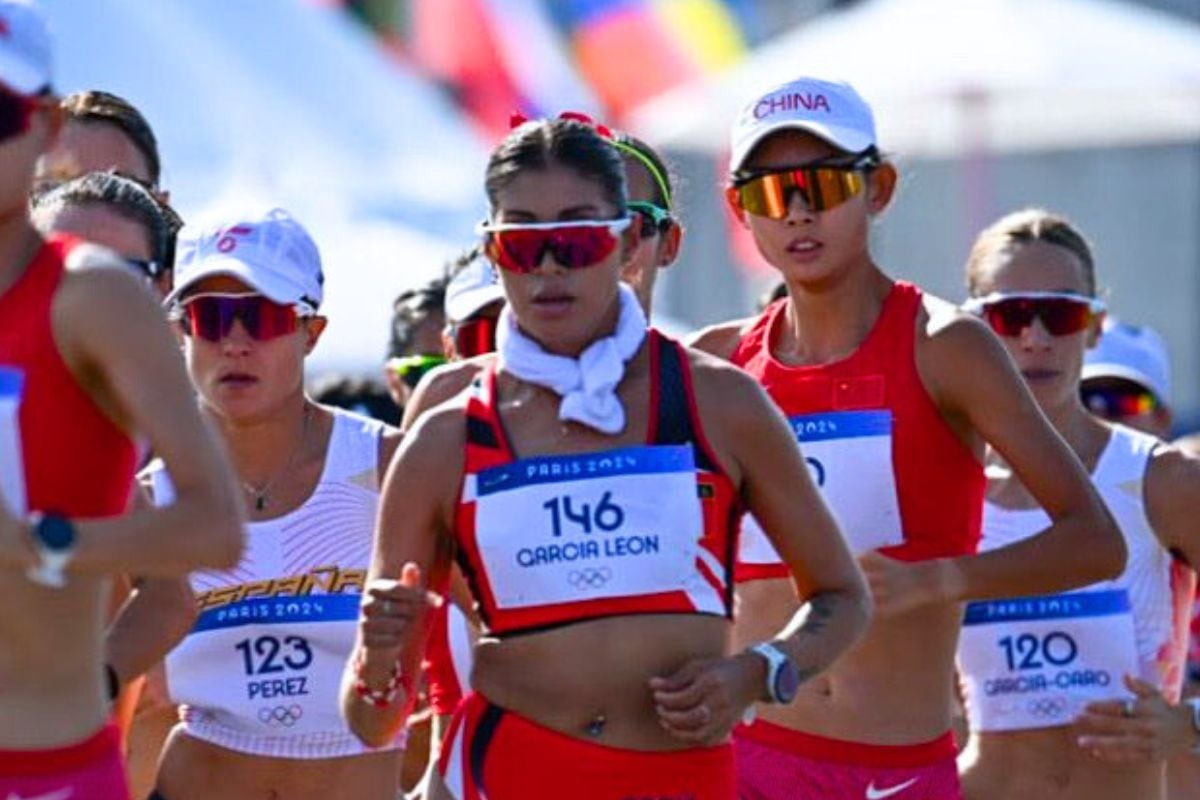 Kimberly García lideró carrera en los primeros kilómetros de los 20k de la marcha atlética en París 2024. (FOTO: IPD).