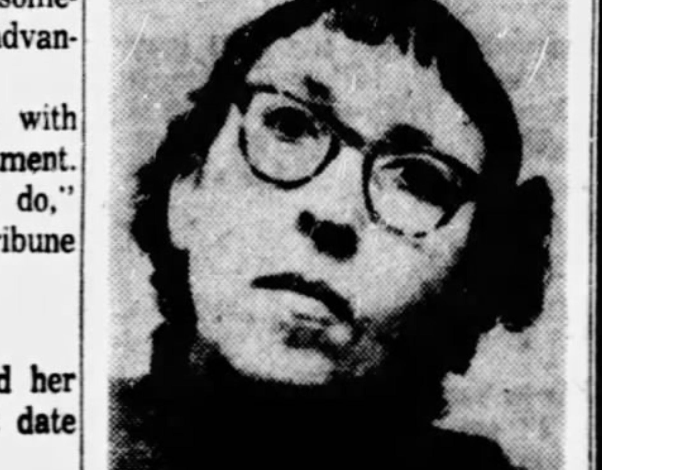 La imagen de Adeline Watkins en una nota periodística de un diario local (Foto: Wisconsin State Journal)