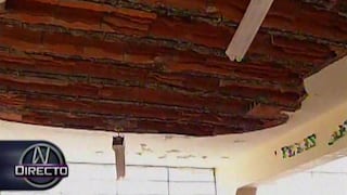 Colegio será declarado inhabitable tras caída de techo
