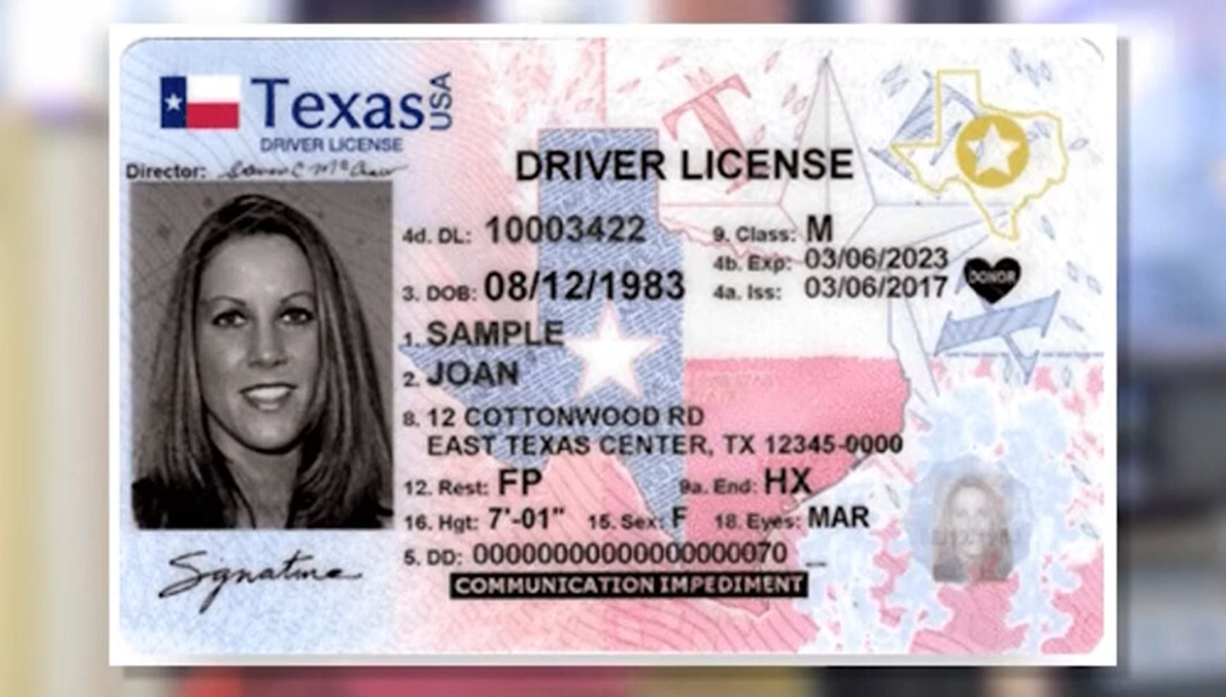 Las licencias de conducir son permisos muy comunes es en Estados Unidos(Foto: Gobierno de Texas)