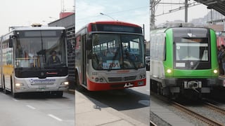 ¿Cuáles serán los horarios del Metropolitano, corredores y Metro de Lima por Semana Santa?