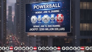 Números ganadores del Powerball, 17 de junio 2026: resultados del sorteo jackpot de la lotería con premio mayor de 283 millones de dólares