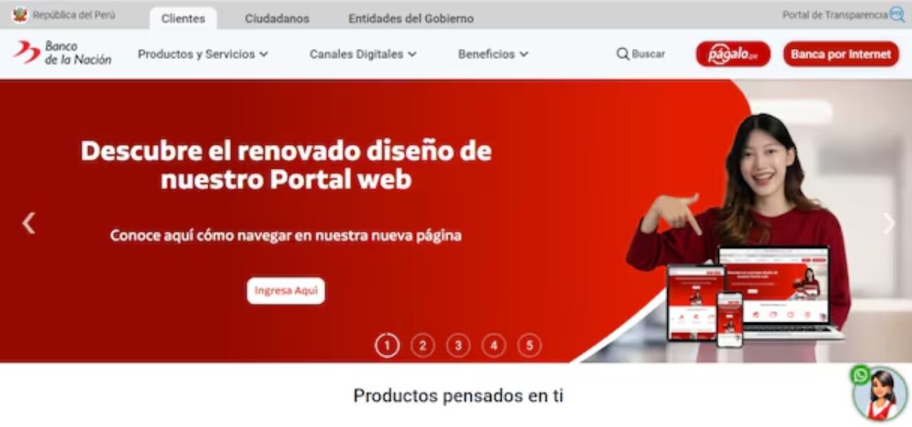 El Banco de la Nación no atenderá este lunes 7 de octubre en algunas agencias ubicadas a lo largo del país debido a que es un día no laborable. Foto: Captura BN