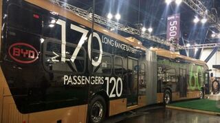 BYD presentó el bus eléctrico más grande del mundo