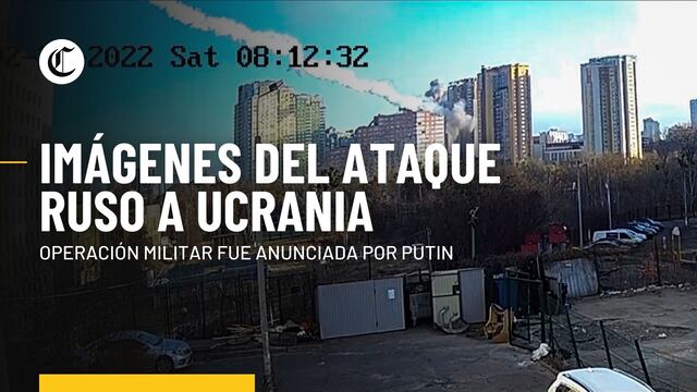 Rusia invade Ucrania: Impactantes imágenes de los ataques rusos en territorio ucraniano