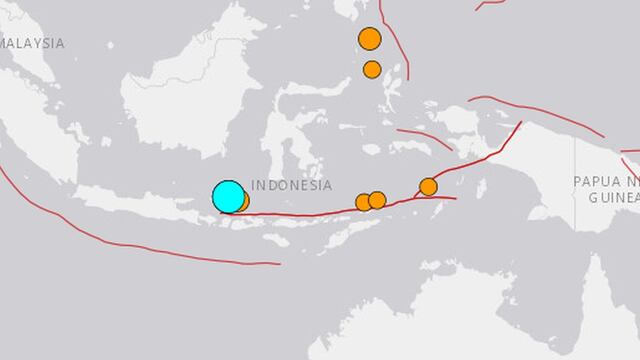 Terremoto de magnitud 6,9 sacude el mar de la isla indonesia de Bali