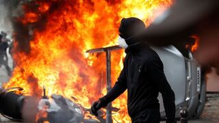 Violenta marcha en París por el Día del Trabajador dejó 109 detenidos [FOTOS]