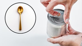 Cómo abrir cualquier tipo de lata de conserva usando una cuchara