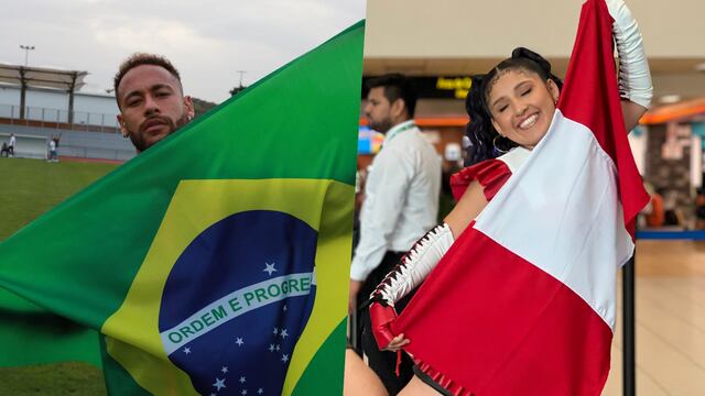 Milena Warthon cantó el himno nacional durante el partido Perú vs. Brasil