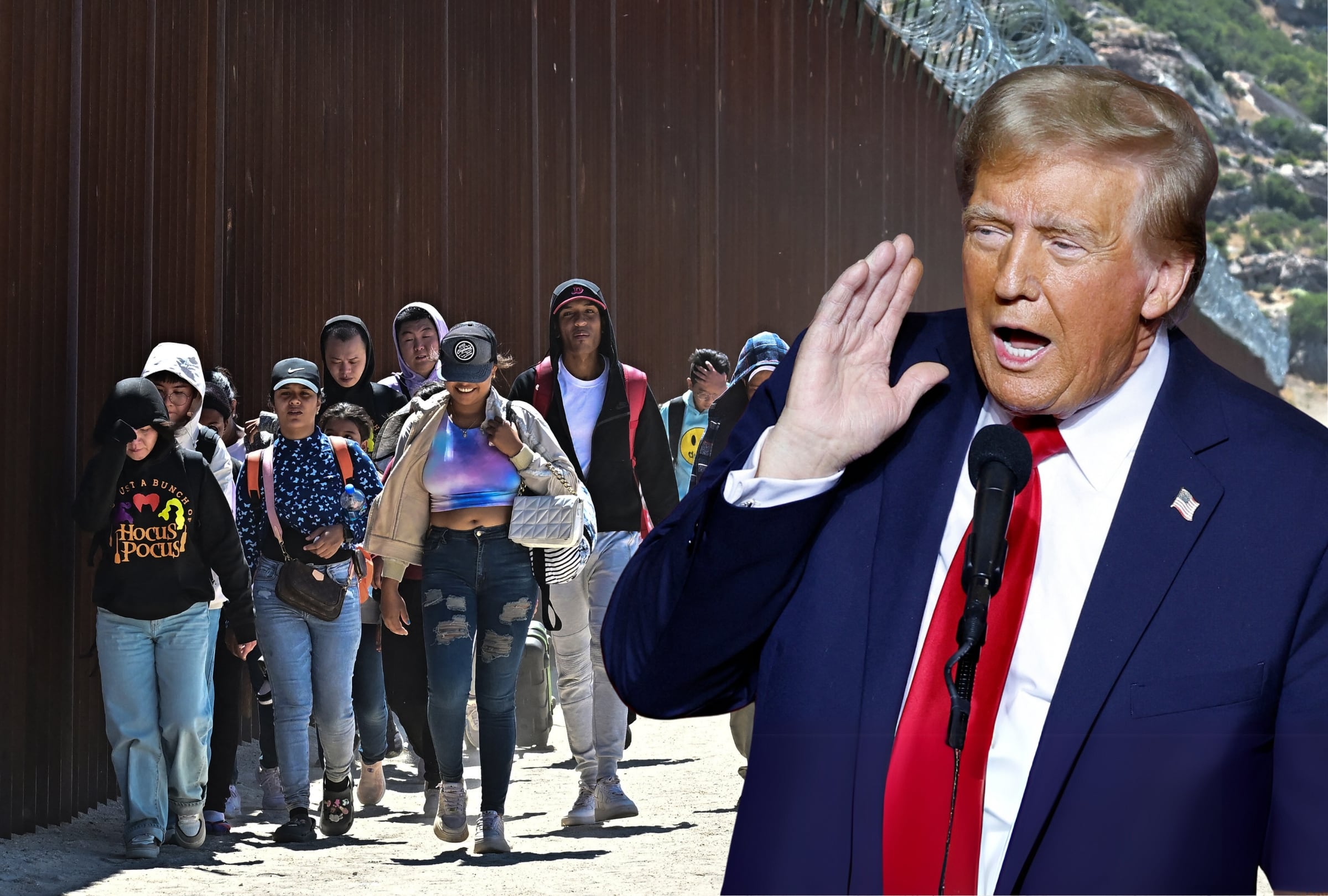Donald Trump siempre se ha mostrado en contra de los inmigrantes indocumentados, así que planea repetir lo mismo que su primer mandato y deportar a la mayor cantidad de ellos (Foto: AFP)