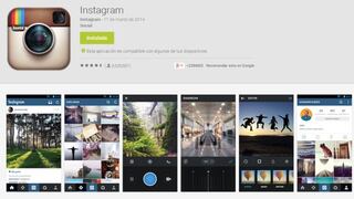 Instagram actualizó su aplicación para el sistema Android