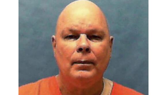 El recluso condenado a muerte James Barnes. (Foto de Handout / Departamento Correccional de Florida / AFP)