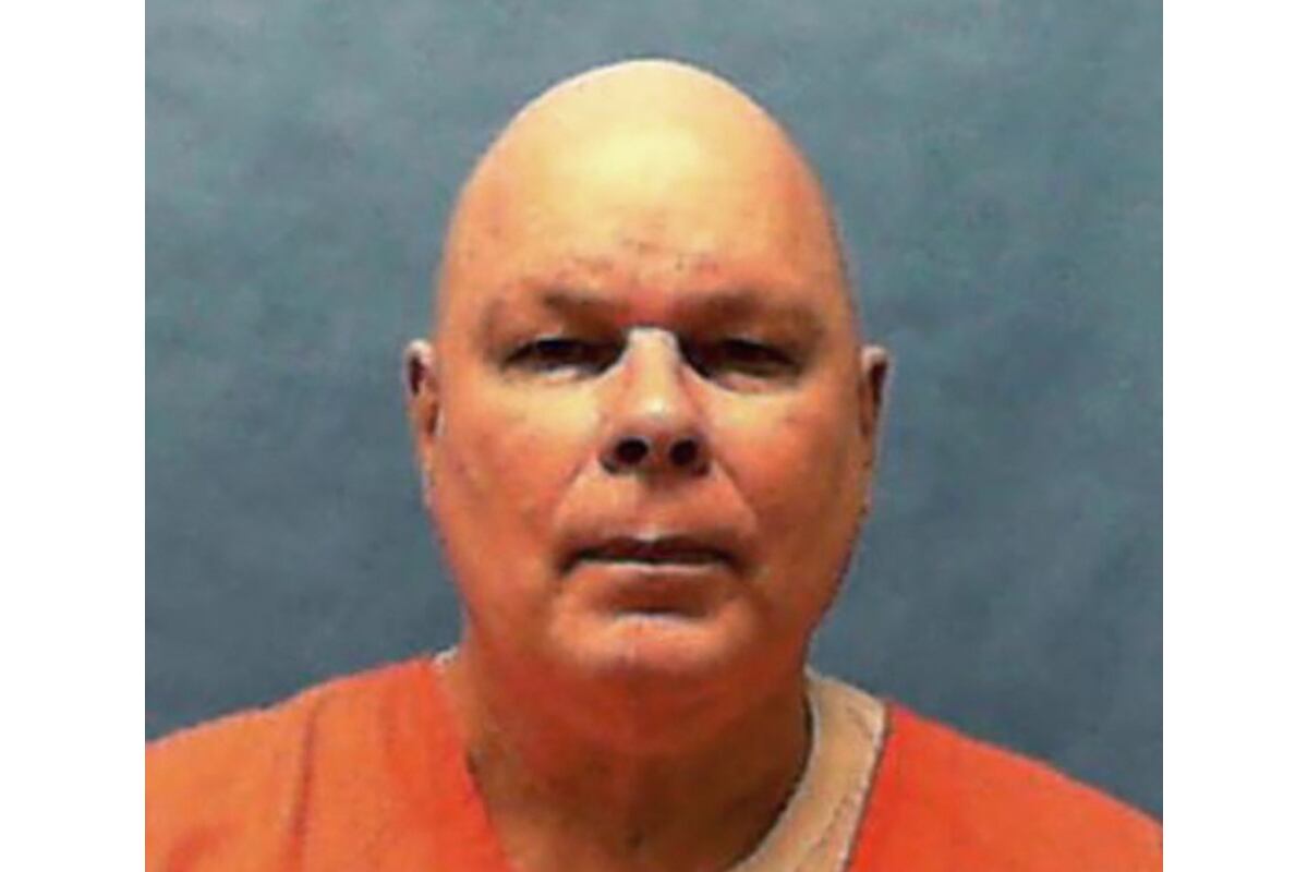 El recluso condenado a muerte James Barnes. (Foto de Handout / Departamento Correccional de Florida / AFP)