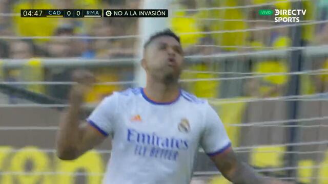 Mariano recibió una asistencia de Rodrygo y marcó el 1-0 del Real Madrid vs. Cádiz | VIDEO