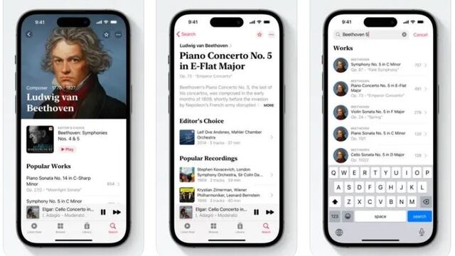 Apple Music Classical: la aplicación exclusiva de música clásica llegará a finales de marzo