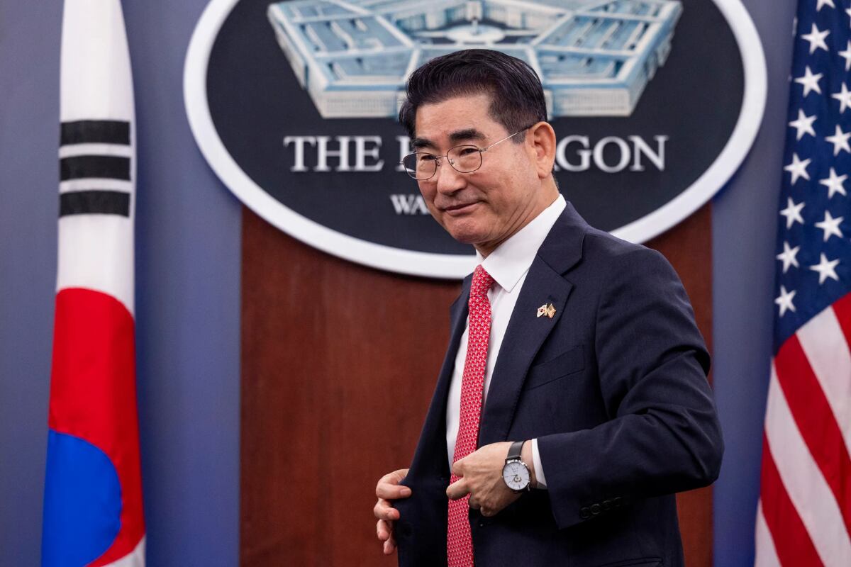 Exministro de Defensa, Kim Yong Hyun, en Washington, DC, EE. UU. Foto: EFE/EPA/Shawn Thew
