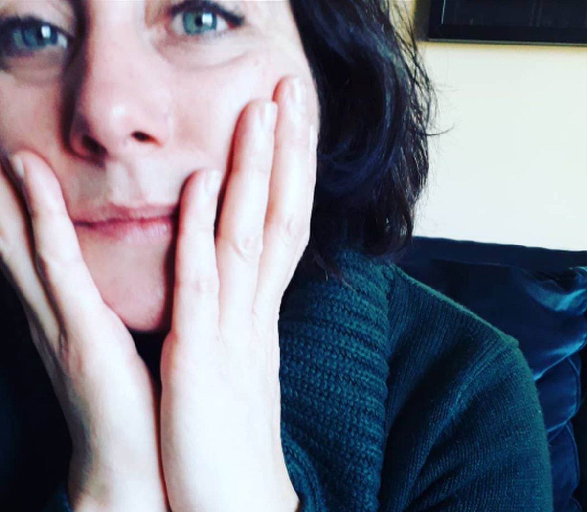 La fotografía que le tomó su pequeña Amanda cuando tenía 2 años. La imagen es de 2019 (Foto: Ana Garibaldi / Instagram)